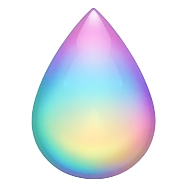 pastel teardrop sticker