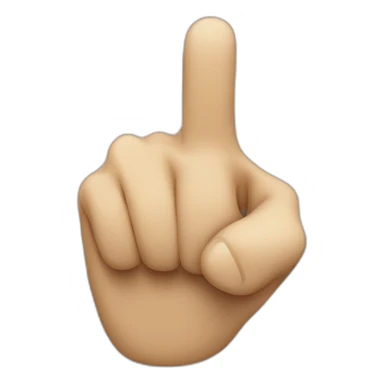 Design a pointing finger emoji directed towards the viewer sticker