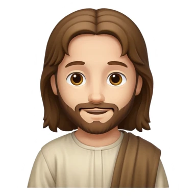 Jesus as a child smiling sticker