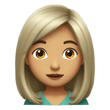 Niña albina sticker