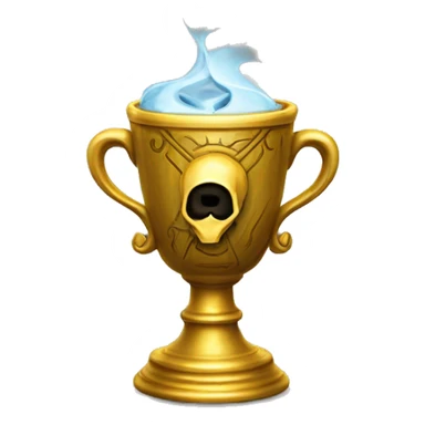 The Hufflepuff Cup is a small, golden cup adorned with intricate designs, serving as one of Voldemort's Horcruxes to safeguard a piece of his soul, ensuring his immortality. sticker