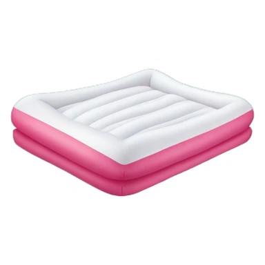 inflatable floating mattress on pool sticker