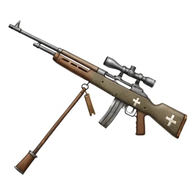 Battlefield rifle cross sticker