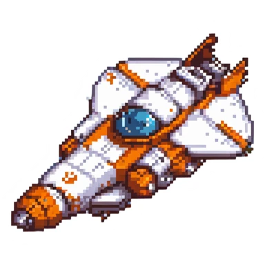 space cruiser orange accents sticker