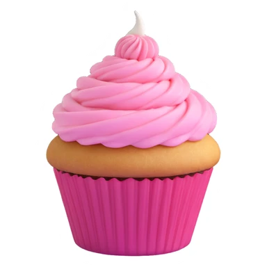 cupcake with pink icing sticker