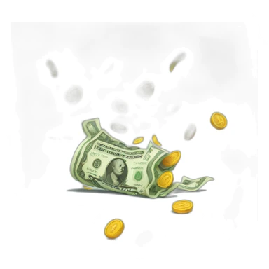 money thrown away sticker