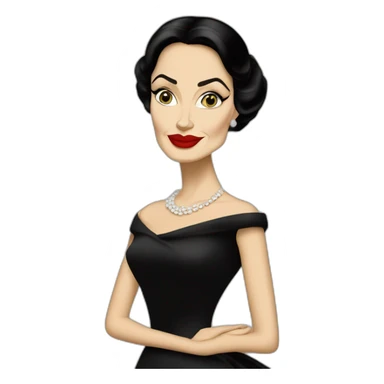 Angelina Jolie as Maria Callas sticker