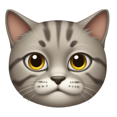 Cat with face of disappointment sticker