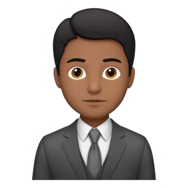 professional brown skin black hairmale lawyer sticker