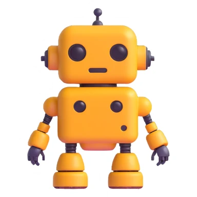 robot made of poop sticker