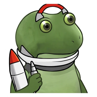 rocket science with a rocket, on moon sticker