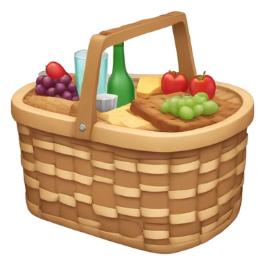 picnic basket and picnic matt sticker