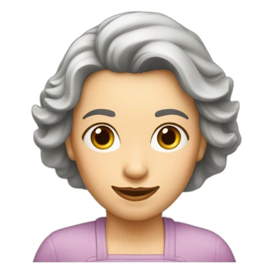 Frau-braunhaarig-essen-glücklich- sticker