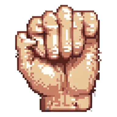 closed fist sticker