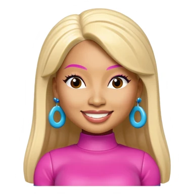 nicki minaj as a bobblehead sticker