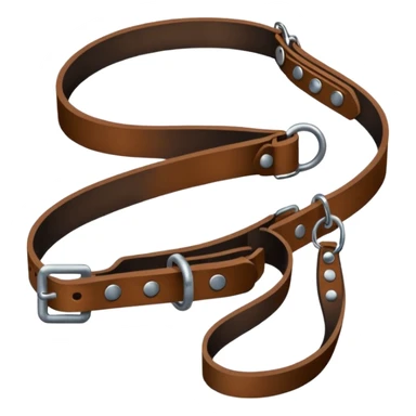 Leash – black collar with leash hanging sticker