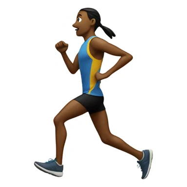 runner with map sticker
