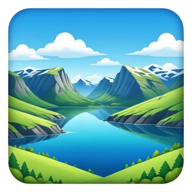 Norwegian nature sticker