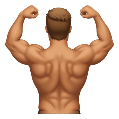 Buff guy rear view sticker