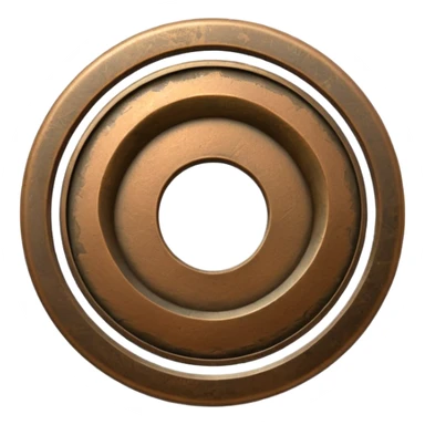 old japanese tempo tsuho coin sticker