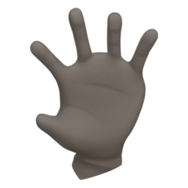 Una M  con la mano volteada sticker