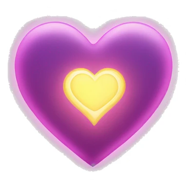 Heart with light  sticker
