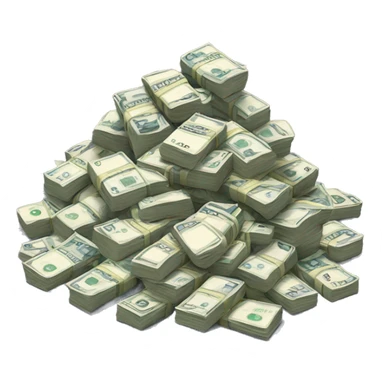 Pile of British pounds  sticker