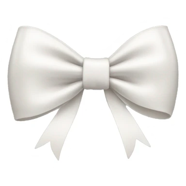 Whiteish bow sticker
