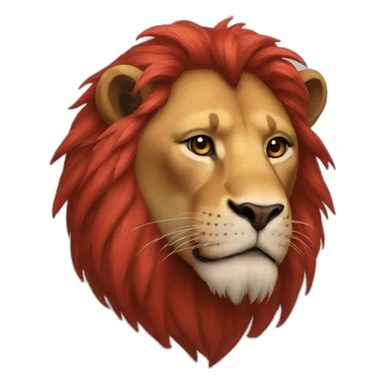 Red-lion sticker