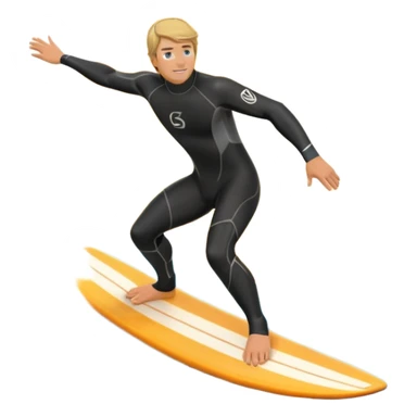 A surfer riding a large wave, skillfully balancing on their board as the ocean crashes around them. The scene captures the energy and excitement of surfing, with the sun setting in the background and the water sparkling under the light. sticker