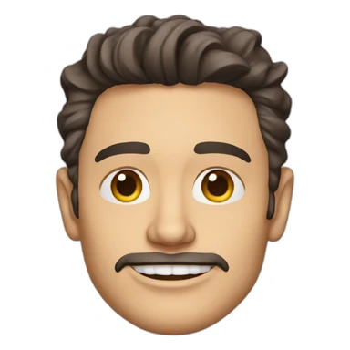 james franco cartoon wearing shirt sticker