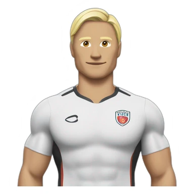 Haaland with a fit body  sticker