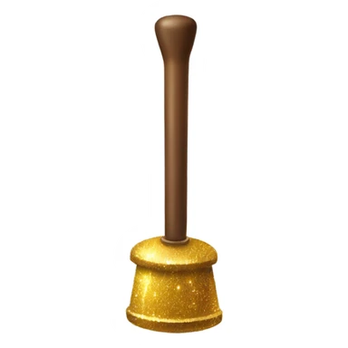 sparkly plunger sticker