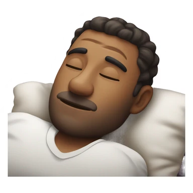 Very attractive  man sleeping on worlds most plush and nice pillow   sticker