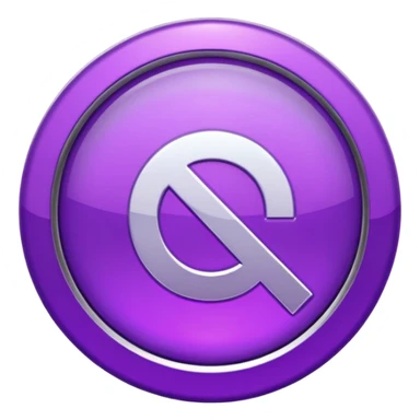 glitter purple symbol stop sticker