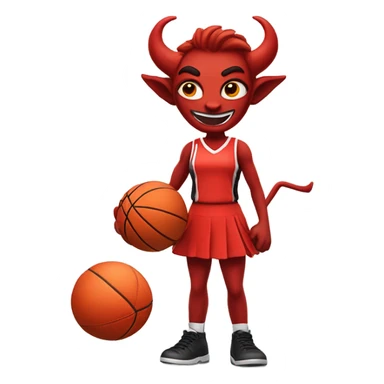 Netball devil sticker
