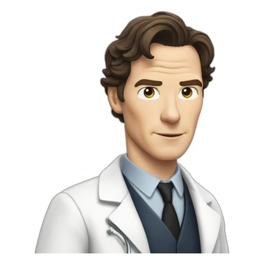 benedict cumberbatch as doctor sticker