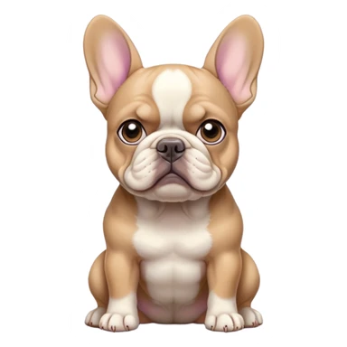 Lilac and tan French bulldog sticker