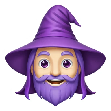 purple wizard laugh sticker