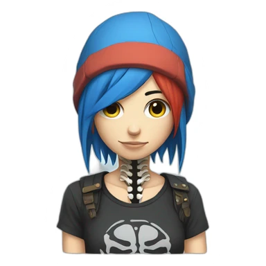 Chloe price wear skeleton on T-shirt sticker