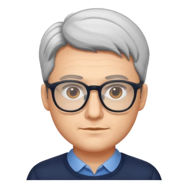 Valerio Lundini with glasses sticker