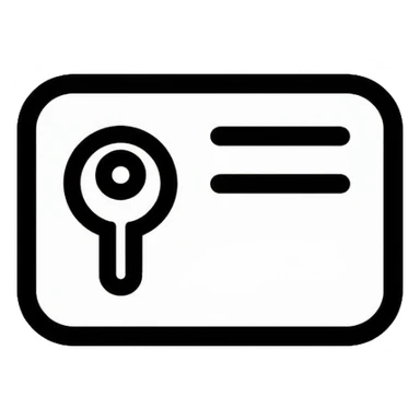 Hotel key card sticker