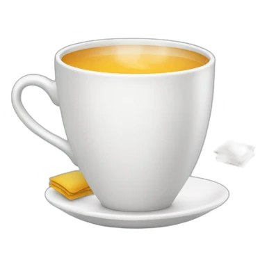 tasse de thé avec sachet sticker