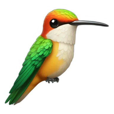 Hummingbird with eyelashes sticker