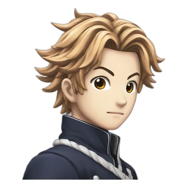 Tanjiro attaque manga sticker