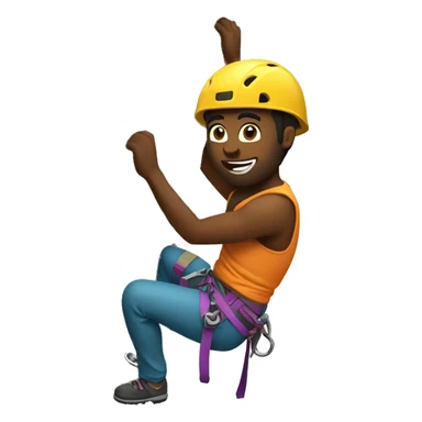 people rock climbing sport sticker