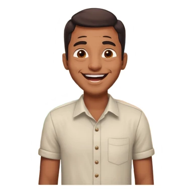 a guy from kerala laughing need his back ground in shop sticker