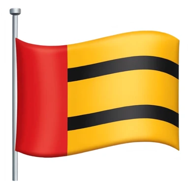 Bandera con colores, rojo, amarillo y negro, paresida a la de alemania sticker