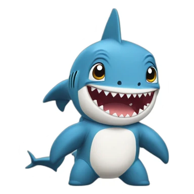 cute Jeff the baby land shark marvel sticker