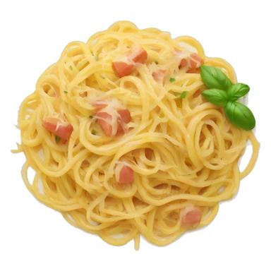 plate with spaghetti carbonara sticker